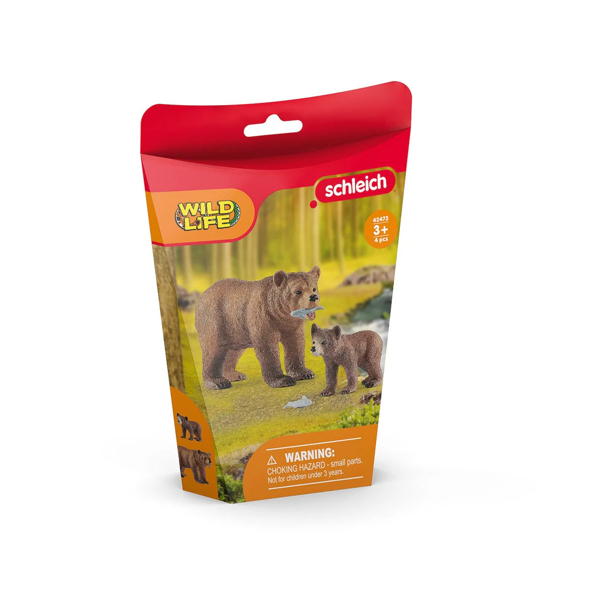 Grizzly bear mother with cub - Image 6