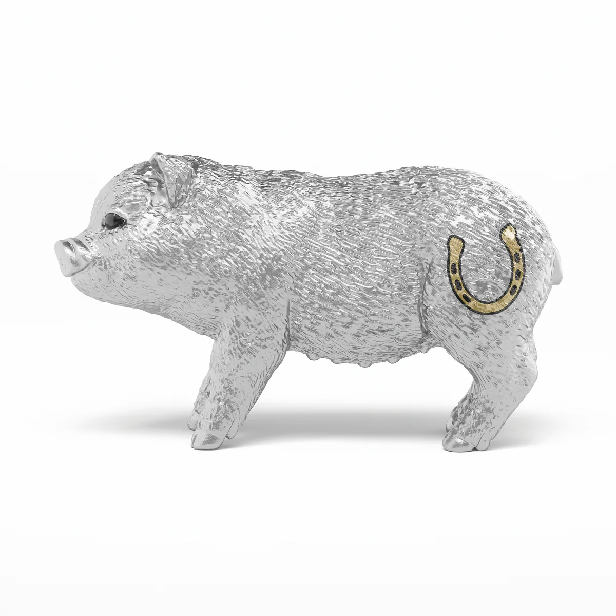 Silver Good-Luck Pig - Image 6
